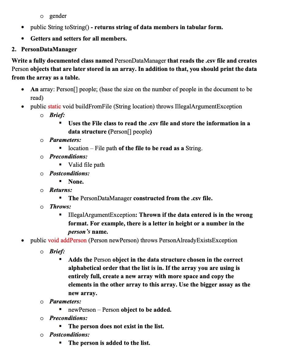 understand how to make the java program import the .csv file given.