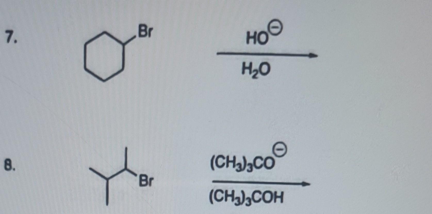 present the main product and explain this answer based on the substrate,
