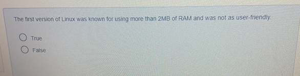 The first version of Linux was known for using more than