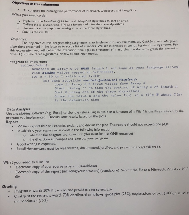  Using Java, implement the following code and graph the result following