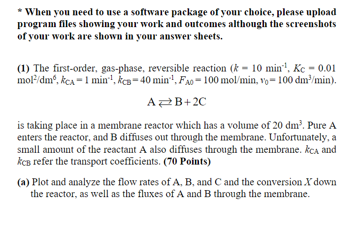  (b) Compare the conversion profiles in a conventional PFR with those