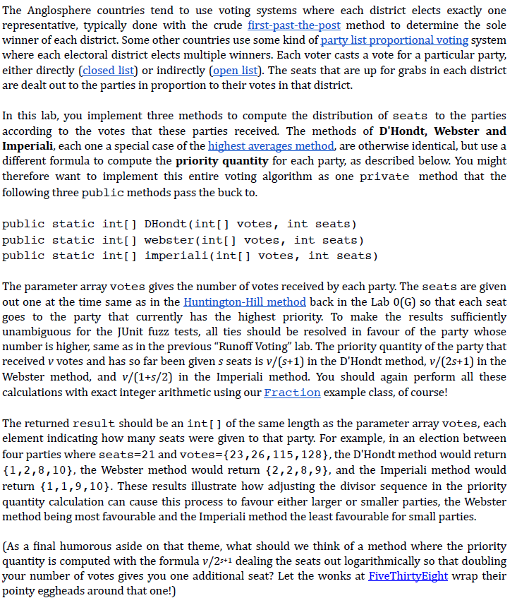 Please write in JAVA import static org.junit.Assert.*; import org.junit.After; import org.junit.Before; import