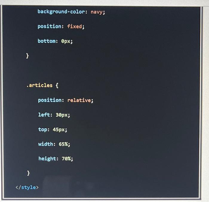 sure to state what type of positioning has been used and how