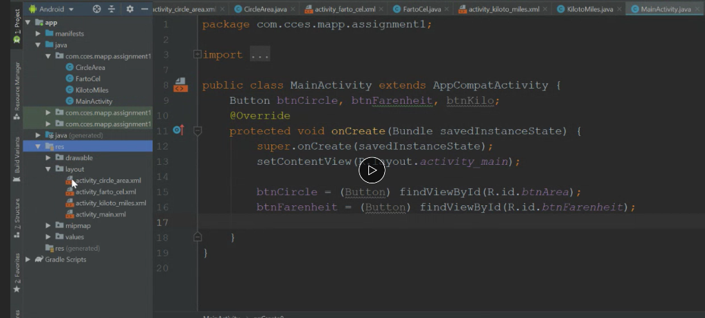 Mobile application by Android studio app: As you see in the first