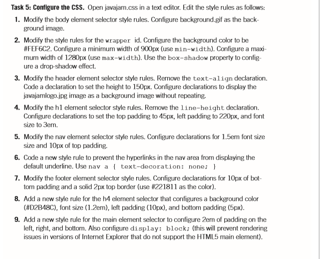 the design of the pages and create a new page, the Music