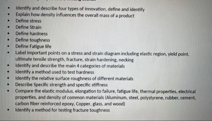 - Glass - Steel - Foam - PVC Which material has highest