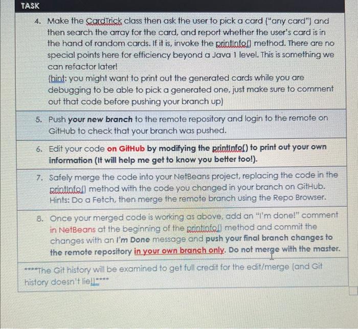 is responsible for their own final product. Students should have registered their