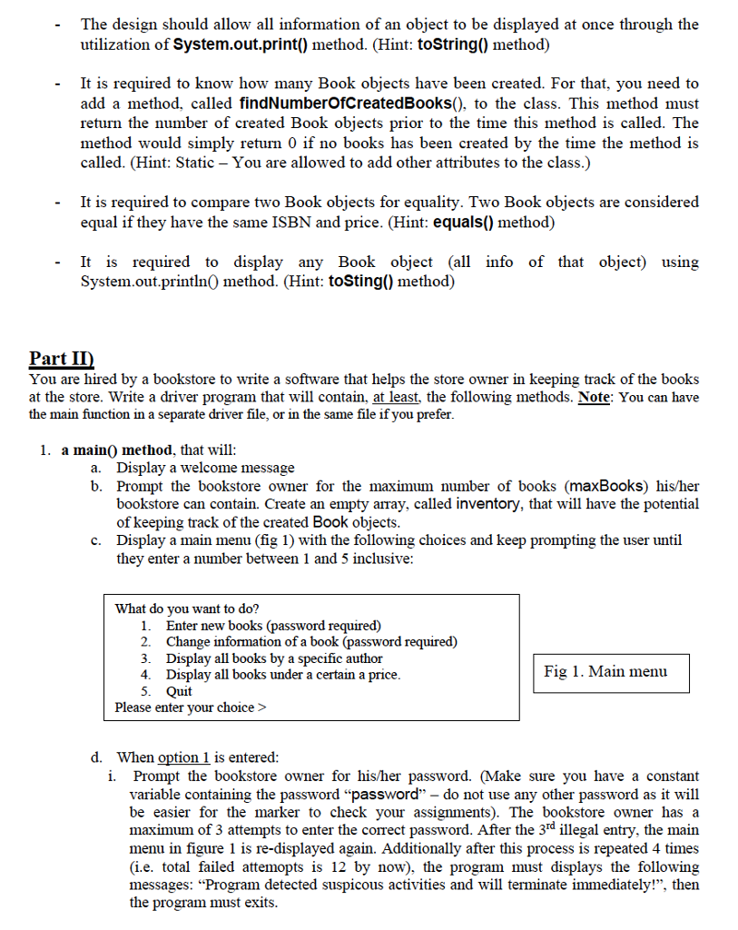 should allow all information of an object to be displayed at once