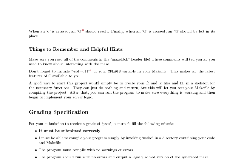 Maze Runner C Code Project which i'm confused on how to complete,