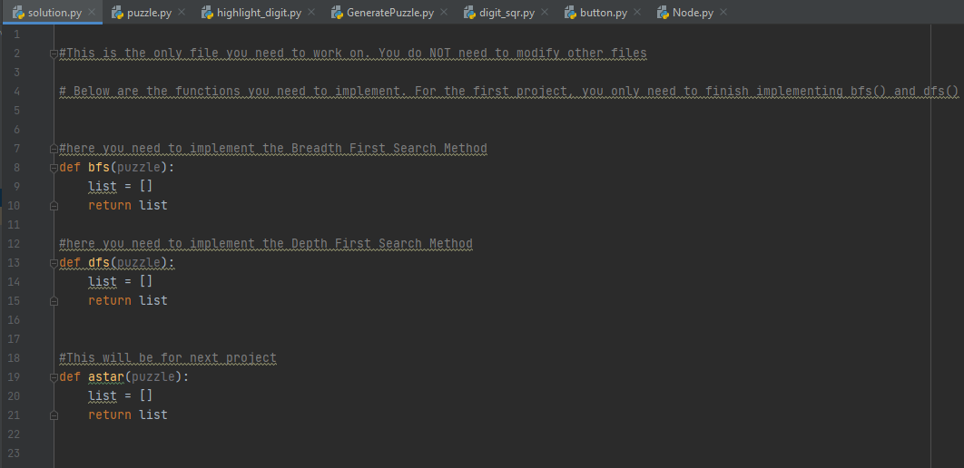 For this project, you just use the same framework as project 1