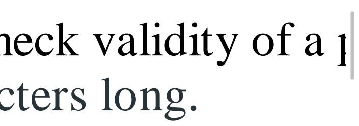 a 1 cters long. ck validity of a passp ers long. ity