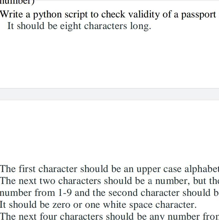 number from 0-9. iny number from 1-9. alphabet. r, but the first