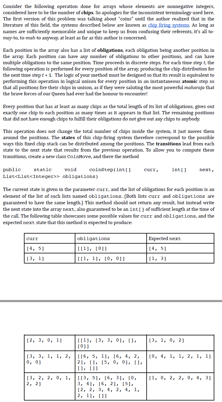 Please write in JAVA HERE IS THE TEST CODE: import static org.junit.Assert.*;