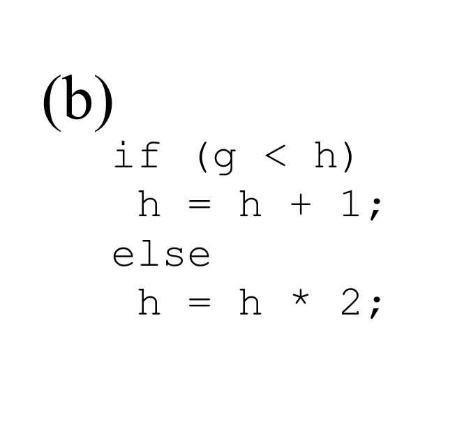  Convert the following high-level code snippets into RISC-V assembly language. Assume