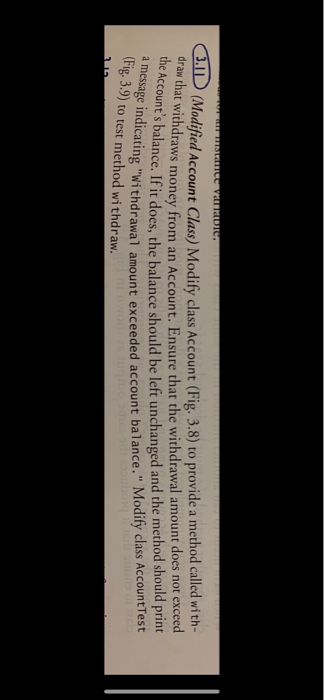  ac Vammar Jill (Modified Account Class) Modify class Account (Fig. 3.8)