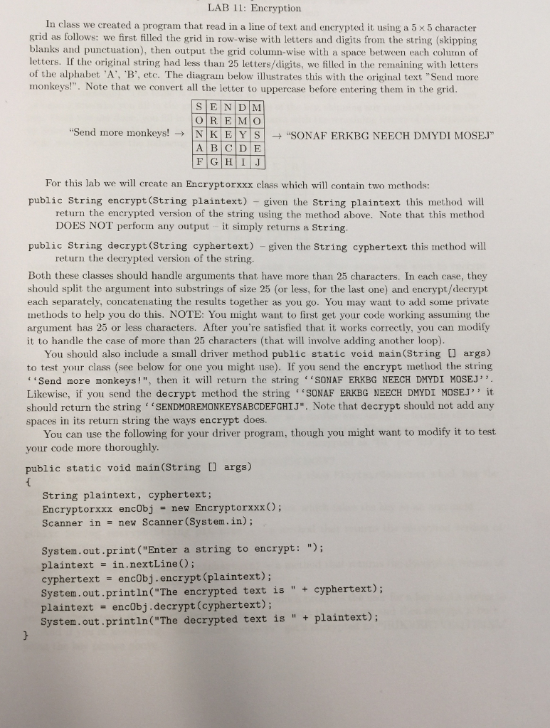 a value used by the encryption algorithm in order to encrypt text;