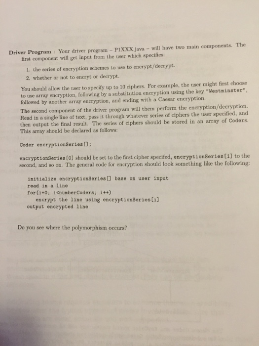 For the purposes of this project, all keys will be String values