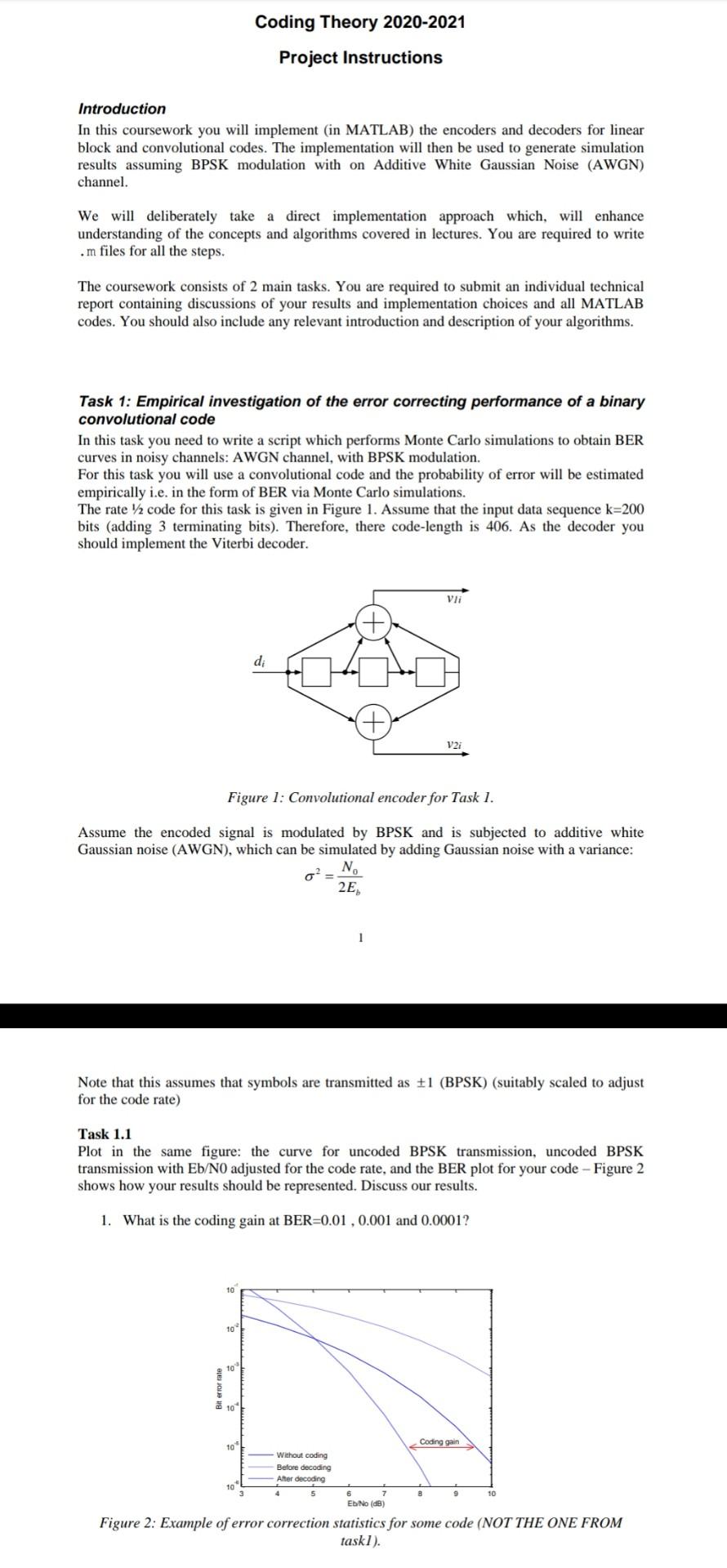on Additive White Gaussian Noise (AWGN) channel. We will deliberately take a
