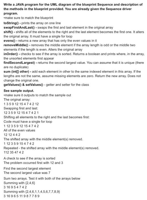 JAVA// read description given thanks:) given sequence driver import java.text.DecimalFormat; public