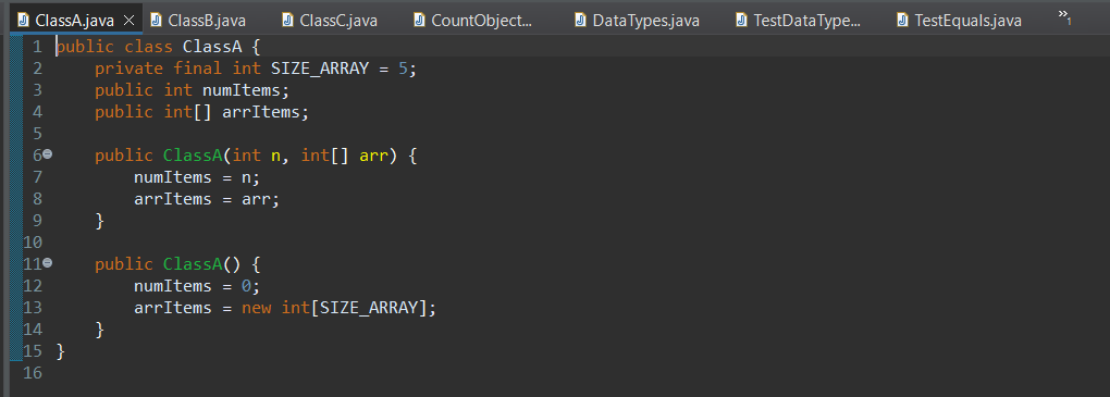 if (i) this object and otherClass have the same value in variable