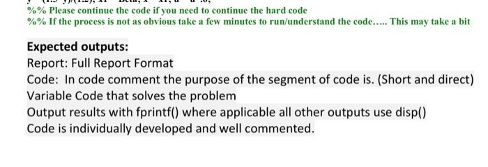 portion. thank you. All problems must be formatted correctly in the report