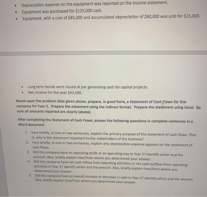 completely using Excel. Then answer the related questions about your work in