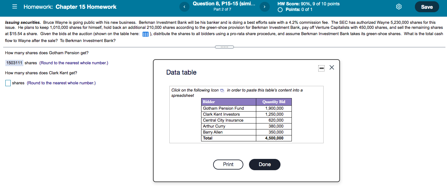 = Homework: Chapter 15 Homework Question 8, P15-15 (simi... Part 2