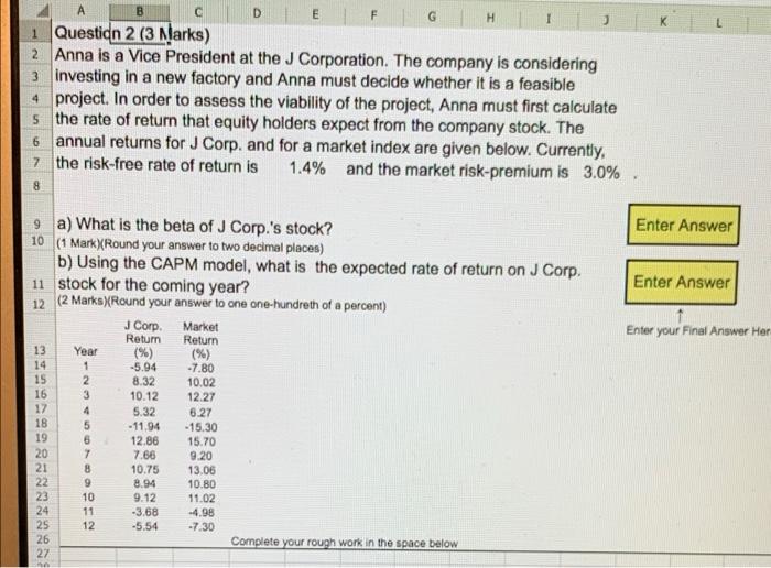  A B D G H EF 1 Question 2 (3 Marks)