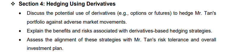 Client Profile: Mr. Tan, 35 years old, BA (Law), MA (Law), Juris
