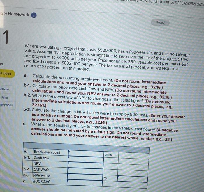  aunchUrl=https%253A%252F%25 p 9 Homework 0 Saved 1 ts Skipped a. eBook