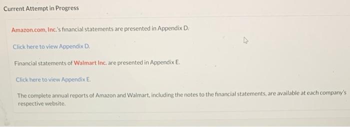  Current Attempt in Progress Amazon.com, Inc's financial statements are presented in