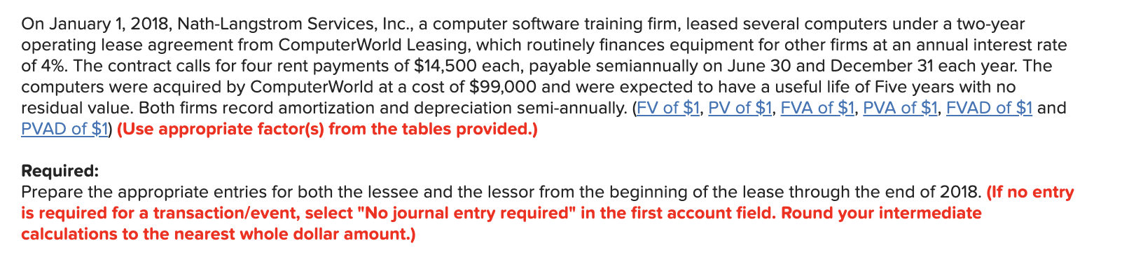  On January 1, 2018, Nath-Langstrom Services, Inc., a computer software training