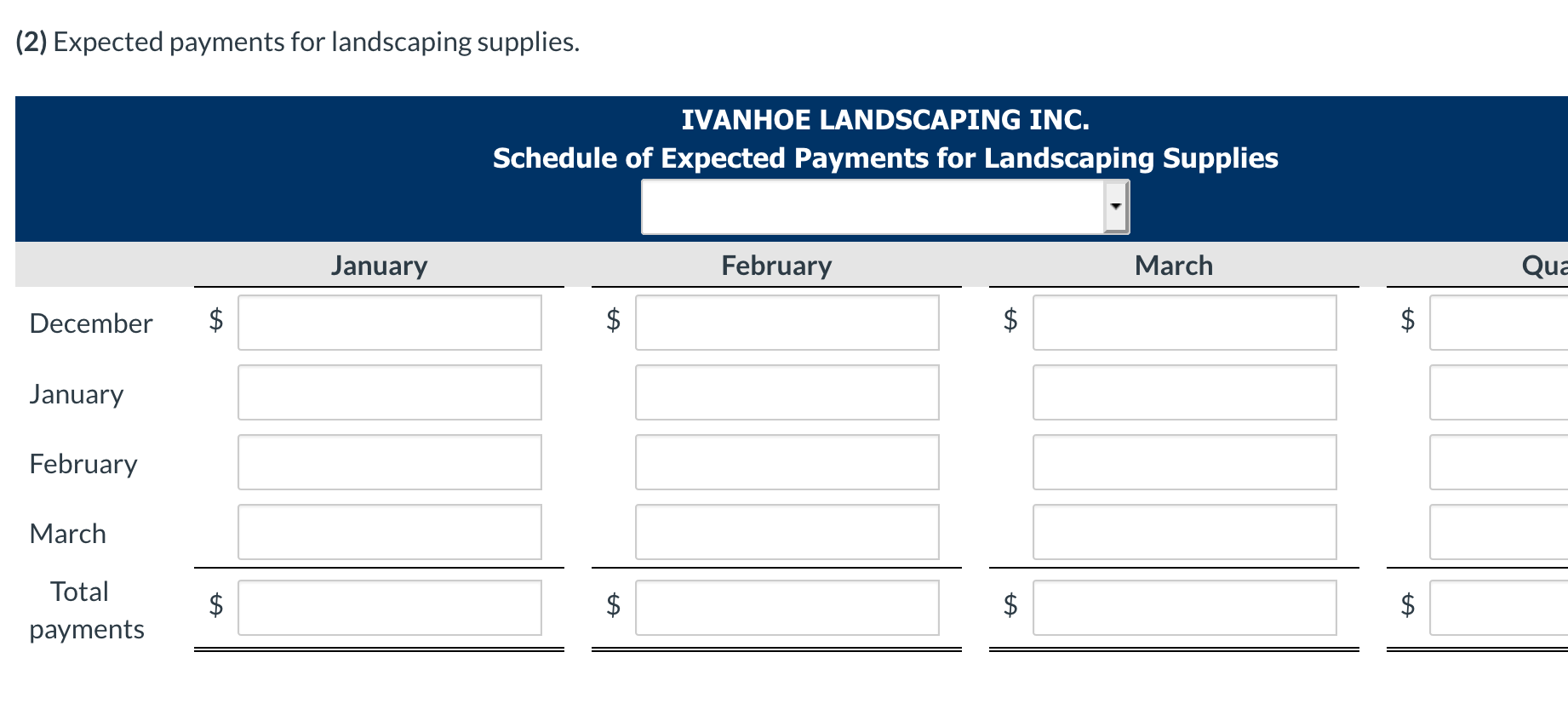 the following information has been collected. Clients usually pay 60% of their