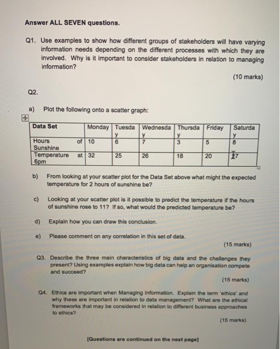  please try as quick as possible. thank you Answer ALL SEVEN