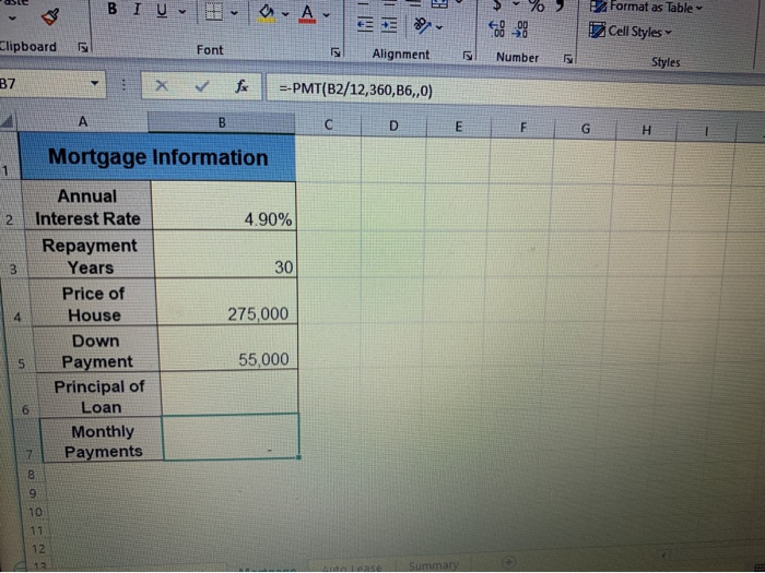 calculates the total of the values in the range B3:B8. b. Copy