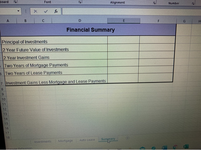 into cells C9 and G9. c. Enter a formula in cell E3