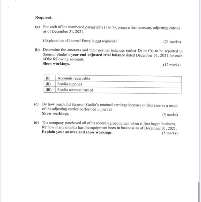 to use for photos shots. Adjusting entries are performed on a monthly