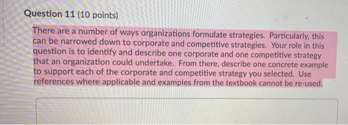  O core device competitive advantage Question 11 (10 points) There are