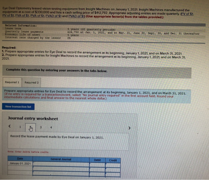 January 1, 2021. Insight Machines manufactured the equipment at a cost of