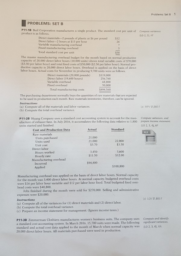  can i please get help with problem # P11-3B Problems: Set