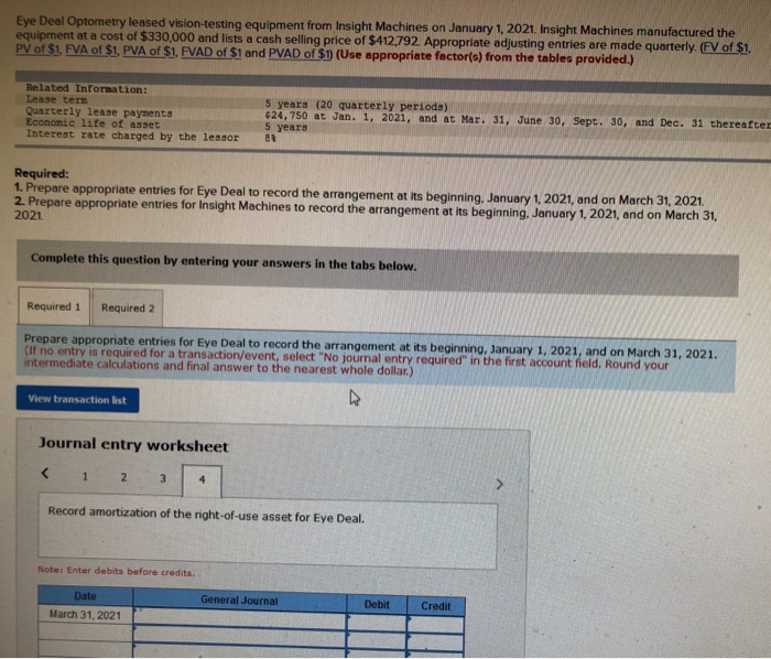 are made quarterly (FV of $1 PV of $1, FVA of $1.