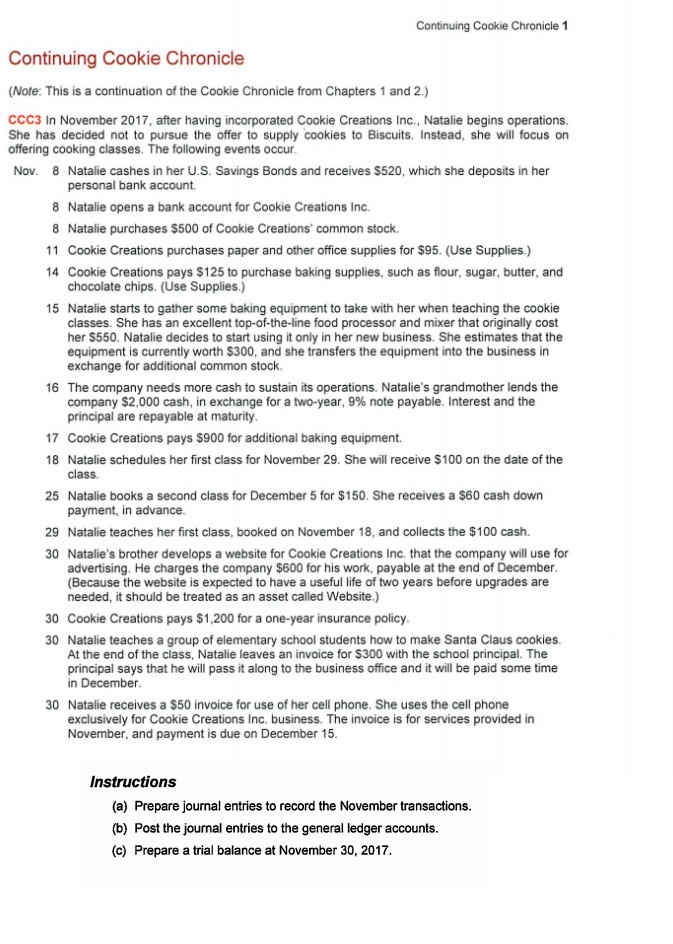  Continuing Cookie Chronicle 1 Continuing Cookie Chronicle Note: This is a