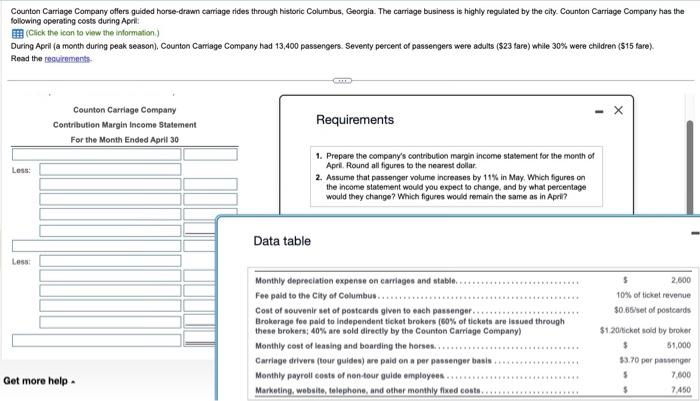 Please help. Will give thumbs up if answer is correct Counton Carriage