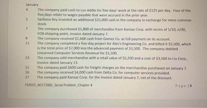 right account name, amount money, right spot for debit or credit. What