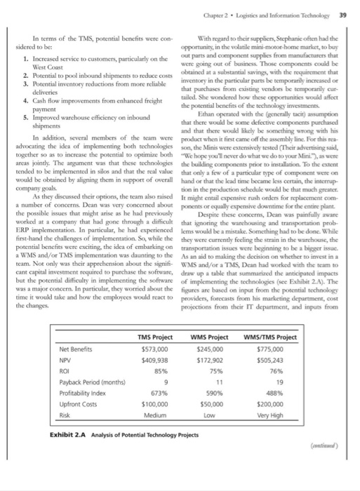 2.1 TO INVEST OR NOT TO INVEST? THAT IS THE QUESTION Dean