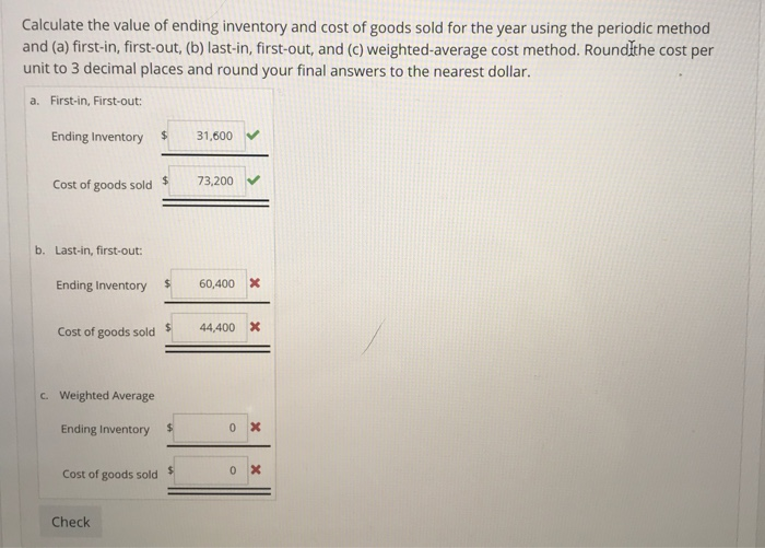 2.00 out of 6,00 P Flag question Inventory Costing Methods-Periodic Method The