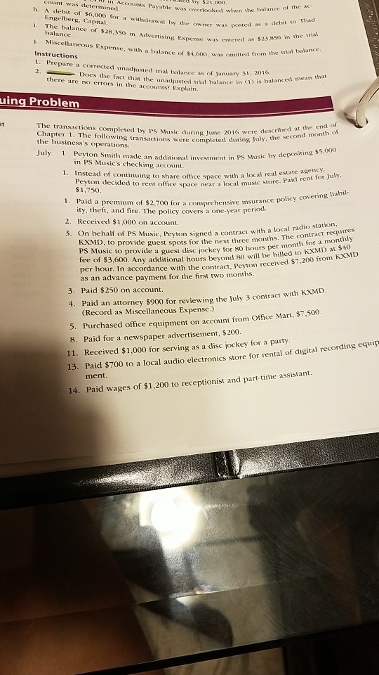  I need help on the business 1a accounting continuing problem all