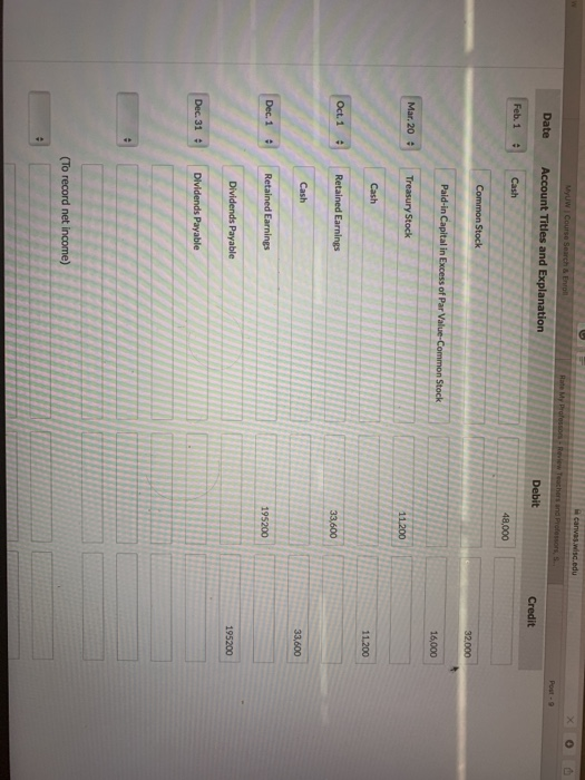 Policies Current Attempt in Progress The stockholders' equity accounts of Culver Corporation