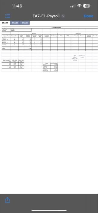 enter earnings, deduction, and net pay data. You will also modify the