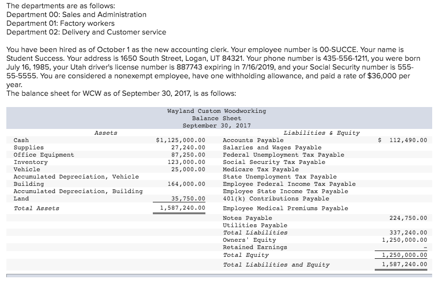 and residential customers. Students will have the opportunity to establish payroll records
